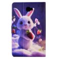 thumbnail image 2 of SaniMore for Samsung Galaxy Tab A 10.1 inch SM-T580/T585 Case, PU Leather Wallet Flip Case Auto Wake/Sleep Card Slots Multiple Viewing Angles Full Wrap Protective Fashion Case, Rabbit, 2 of 7