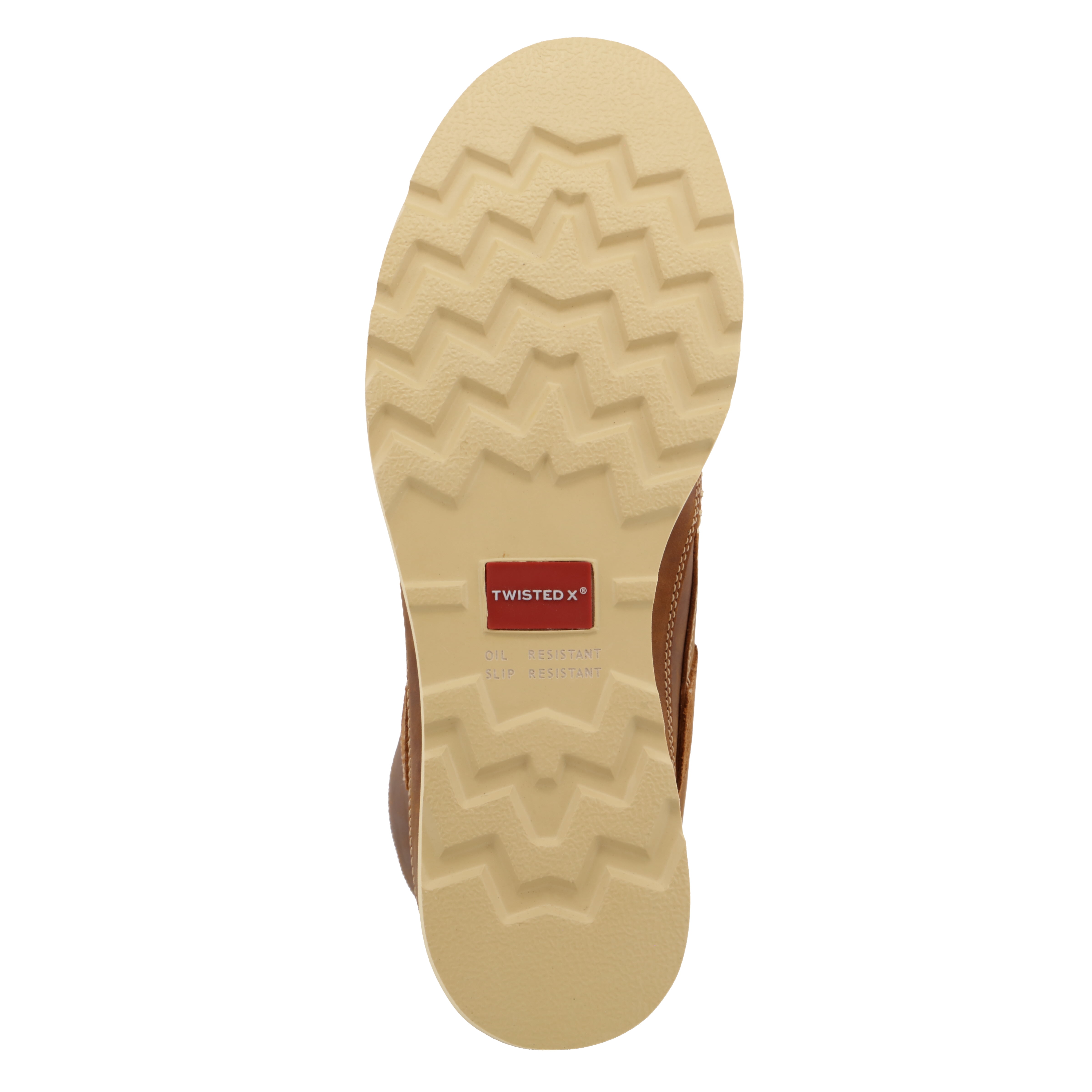 Twisted X Men's 4" Work Wedge Sole Boot - Oiled Saddle