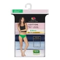 thumbnail image 4 of Women's Fruit of the Loom® 6 -Pack Cotton Bikini Brief Set 6DKBKAP Color: All Black Asst Size: 8, 4 of 4