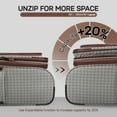 thumbnail image 2 of 26" Softside Medium Checked Luggage Lighweight Expandable Travel Suitcase with Spinner Wheels & TSA Lock,XJ2511#8, 2 of 10