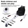 thumbnail image 3 of Hover-1 Buggy Hoverboard Attachment - Compatible with Most 6.5" & 8" Electric Hoverboards, Hand-Operated Rear Wheel Control, Adjustable Frame & Straps, Easy Assembly & Install Hoverboard Go Kart, 3 of 8