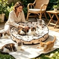 thumbnail image 3 of Interactive Cat Toys for Indoor Cats-Hide and Seek Game with 5-Holes Mat,Mouse-Squeak Interactive Cat Toy Ball,Pounce Pal Cat Toy Interactive,Motion-Activated 27.6x27.6in, 3 of 6