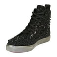 thumbnail image 6 of Mens High Top Shoes By FIESSO AURELIO GARCIA ,Spikes Rhine stones 2409 Black, 6 of 9
