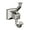 Brushed Nickel, variant on Amerock Mulholland Matte Black Single Prong Robe Hook