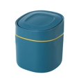 thumbnail image 4 of Cubo de basura de escritorio, lindo cubo de tamaño pequeño, cubo de almacenamiento con tapa, mini cubo de comestibles para el hogar junto a la cama con tapa, simple, 4 of 6