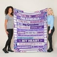 thumbnail image 5 of Gifts for Grandma, Merry Christmas, Xmas, Birthday Grandma Gifts, Grandma Blankets, Gifts for Grandma from Granddaughter Grandkids Grandson Grandchildren, Blanket Throw 50x60, 5 of 6