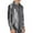Metallic Silver, variant on Rloper-Lop Men's Metallic Silver Blouse Shirts Long Sleeve Button Down Tops for Nightclub Party T-Shirts