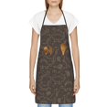 thumbnail image 3 of Yiaed Dinosaur Print Kitchen Apron with Hand Wipe Pockets,Big Pocket,Aprons for Women with Pockets, Waterproof for Cooking Baking, 3 of 7