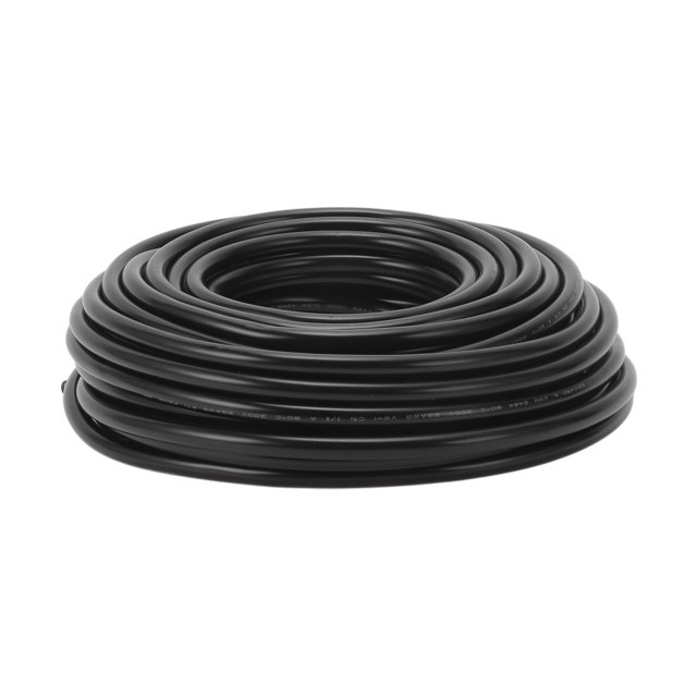 Cable de Tierra Eléctrico de Bargains Únicos, Cable de Potencia Automotriz de 49FT Negro TC 1 Pcs 22AWG 7 Conductores Totalmente Aislado y Chaqueta de Tacto Suave Universal
