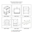 thumbnail image 4 of Freestanding Bathroom Vanity Set with Open Shelf, 4 of 8