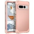 thumbnail image 7 of Decase Compatible with Google Pixel 7 Pro Case, Heavy Duty Shockproof Protection Soft Silicone Rubber+Hard Plastic Bumpers Hybrid Protective Case for Google Pixel 7 Pro, Rosegold, 7 of 7