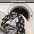 thumbnail image 6 of Floral Vintage Dog Crate Cover, Garden Bouquets Flower Petals Leaves Summer Essence Retro Design, Easy to Use Pet Kennel Cover for Dogs, 35" x 23" x 27", Indigo and Multicolor, by Ambesonne, 6 of 6
