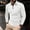 White, variant on QUINDOS T Shirts for Men,Mens Fall And Winter Fashion Casual Solid Color Long Sleeved Zipper Striped Lapel Long Sleeve Turndown Collar Comfy Outdoor T-shirt
