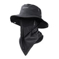 thumbnail image 3 of ManxiVoo 2 in 1 Breathable Fisherman Hat with Detachable Neck Flap and Cooling Ice Pack Wide Brim, 3 of 9