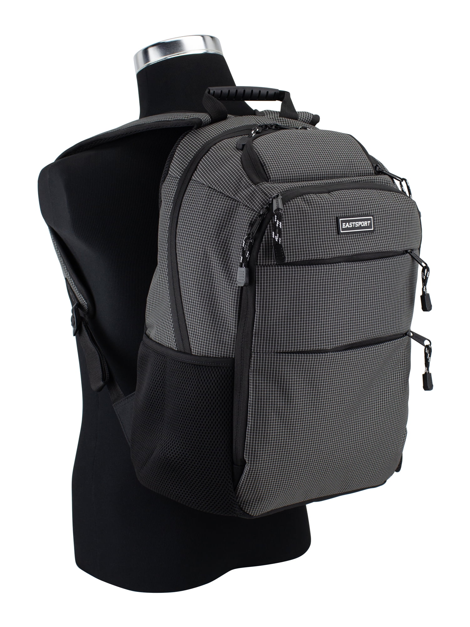 Eastsport Unisex 17" Platinum Lifestyle Dome Backpack, Black