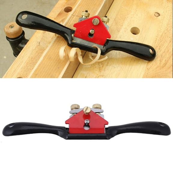 9 Inch Adjustable SpokeShave with Flat Base, Metal Blade Wood Working Hand Tool Perfect for Wood Craft, Wood Craver, Wood Working