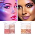 thumbnail image 5 of Professional Face Highlighter Makeup Facial Powder Waterproof Pigment Powder Palette, 5 of 5