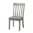 thumbnail image 2 of Dtwnek Set of 2 Classic Wood Side Chair Fabric Upholstered Seat Dining Chair, Gray, 2 of 5