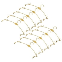 TOYMYTOY 10PCS Anti-slip Clothes Drying Hanger Golden Thickened Design for Women Indoor Outdoor