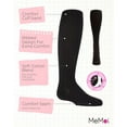 thumbnail image 3 of MeMoi Ribbed Cotton Blend Knee High Sock - Girls - Female, 7-8, Black, 3 of 12