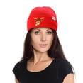 thumbnail image 7 of DALIX Rudolph Adult Beanie Christmas Holiday Winter Stocking Hat in Red, 7 of 7