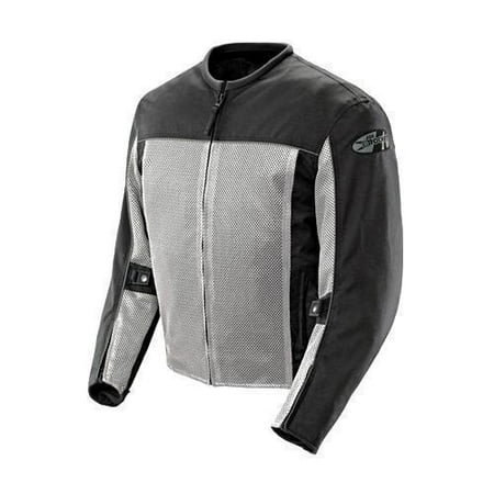 Joe Rocket 'Velocity' Mens Grey/Black Mesh Motorcycle Jacket