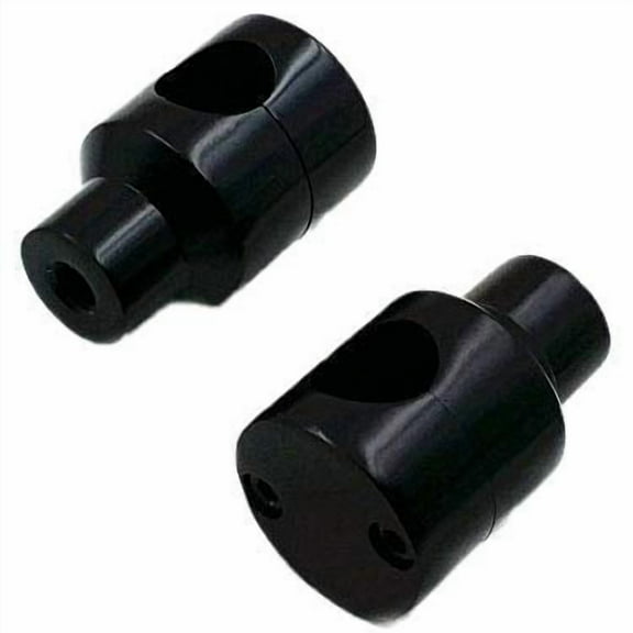 Black 1" 25mm Handlebar Riser for Harley Honda Kawasaki Suzuki Yamaha Cruiser Chopper Cafe Racer Bobber Custom