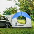 thumbnail image 3 of Outsunny Suv Tent,2000Mm Waterproof Truck Tent with 3 Doors and Mesh Window,For 5-6 Person Camping Outdoor Travel,7.5' L X 6.9' W X 6.9' H,Gray and Blue,Grey+Blue Polyester Garden Outdoor Tents, 3 of 11