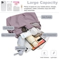 thumbnail image 6 of KXF Multi-layer Nylon Shoulder Bag for Women Large Capacity Crossbody Bag Lightweight Travel Satchel, 6 of 7