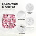 thumbnail image 6 of Lsque Rose Rabbit Printed Women's Running Shorts with Liner Pockets,Elastic Quick Dry Workout Athletic Gym Yoga Shorts,Womens High Waist Shorts-Small, 6 of 9