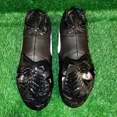 thumbnail image 4 of N I-K-E A i r-Jor-dan 1 Low TD Football Cleats Black White FJ6245 10.5 11 11.5 12 12.5, 4 of 5