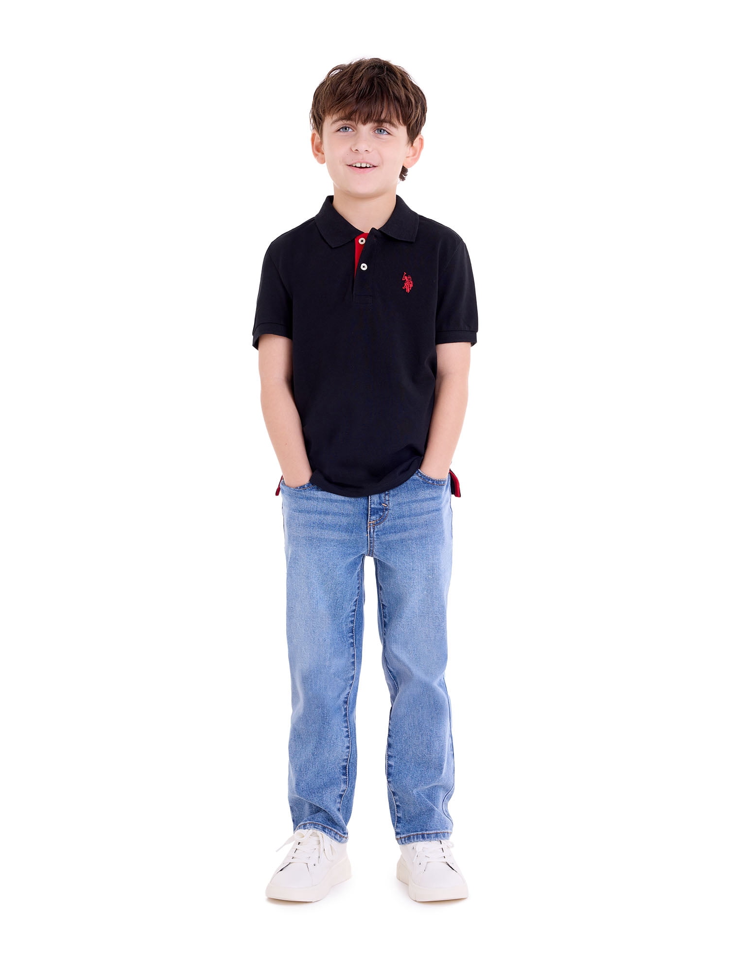 U.S. Polo Assn. Boys Pique Polo Shirt, Sizes 4-18