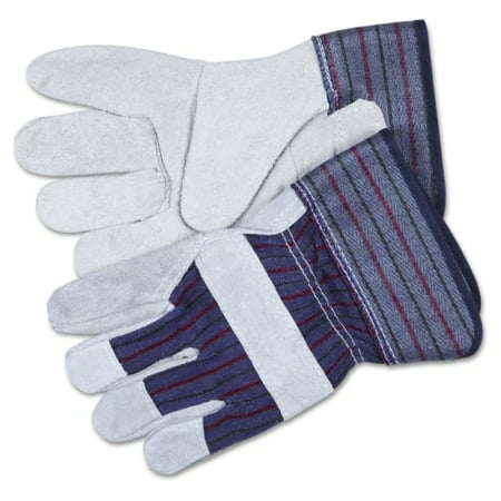 1 Pair Leather - Memphis CRW12010XL Split Leather Palm Gloves 1 Pair