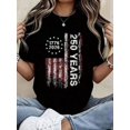 thumbnail image 5 of American Flag 250 Years Independence Day 2026 Patriotic T-Shirt For Women |   White 100% Cotton Crew Neck Short Sleeve |   Celebrate USA dom Holiday Graphic Tee |   Casual Summer Top |   Sizes S-XXXL, 5 of 5