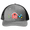 Heather Grey/Black, variant on Youth Kids Embroidered Flex Fit Trucker Cap - Tractor, Farm, Field Corn Design, Graphite/Neon Blue
