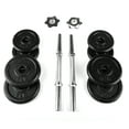 PRCTZ 40lb Adjustable Dumbbell Set, Chrome & Black