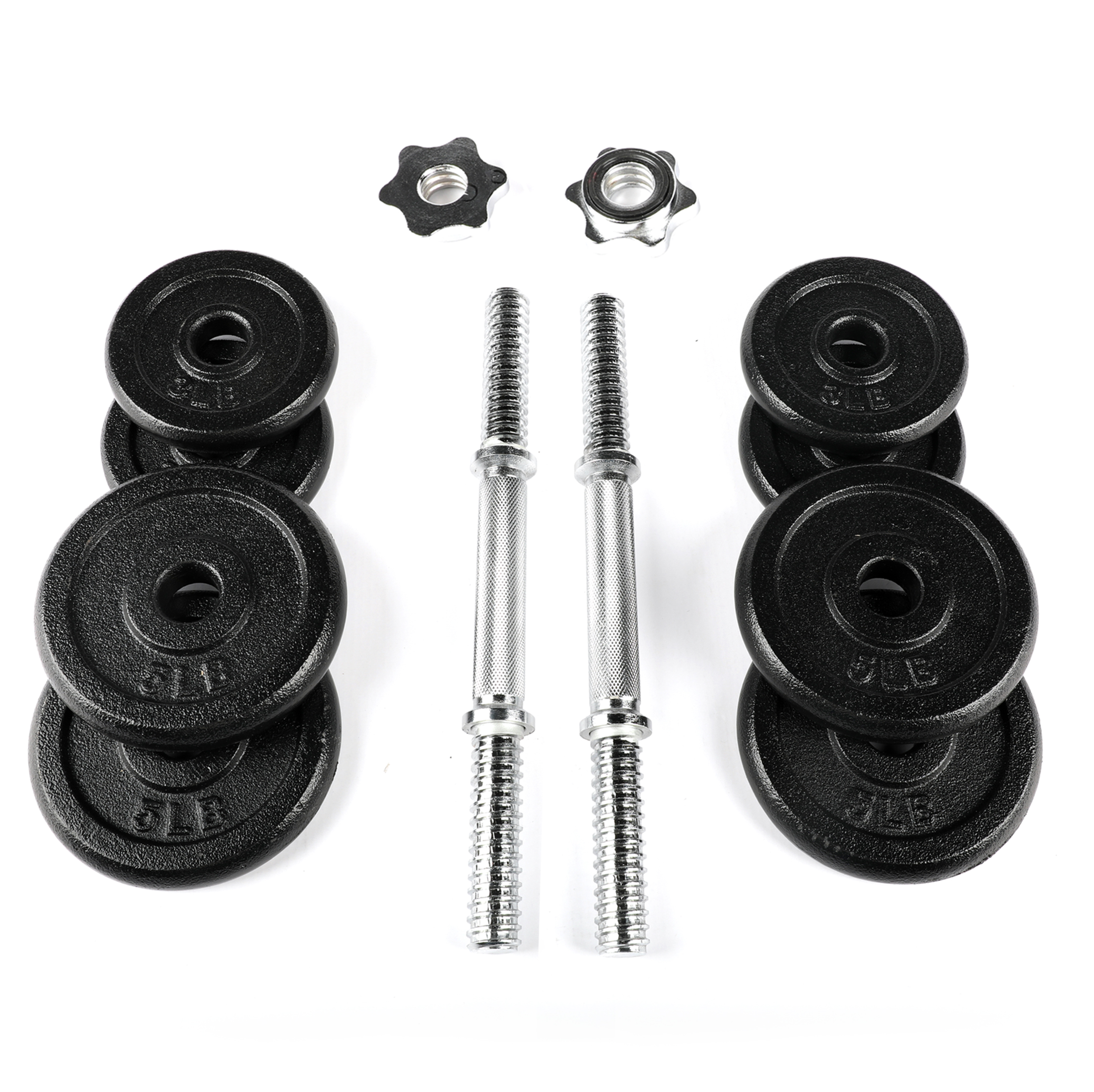 PRCTZ 40lb Adjustable Cast Iron Dumbbell Set photo 5