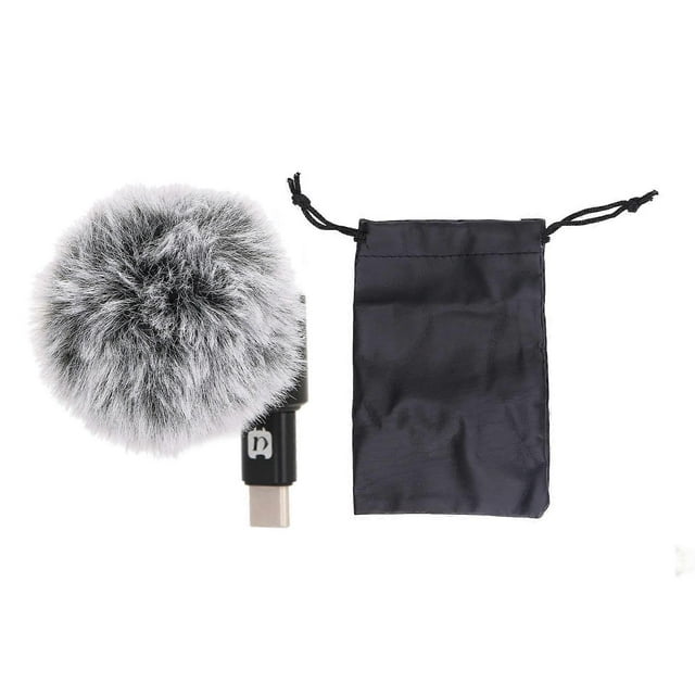 Microphone pour smartphone PULUZ en plastique et métal, réglable à 90 degrés, réduction du bruit, accessoires pour téléphone, type C -40 dB ± 3 dB