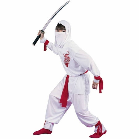 White Ninja Deluxe Child Halloween Costume