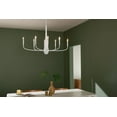 thumbnail image 6 of 52528WH Kichler Lighting Deela - 8 Light Chandelier-27 Inches Tall and 18.5 Inches Wide-White Finish, 6 of 12