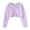 Purple-n36Z, variant on Girls Cropped Knit Shrug Bolero Kids Pearl Rhinestone Decor Cardigan Children Long Sleeve Shawl Outerwear 3-4 Years White