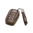 thumbnail image 2 of Vitodeco Genuine Leather Smart Key Fob Case with Leather Key Strap Compatible for Toyota Rav4 Prime 2022 - 2025 (5-Button, Brown), 2 of 5