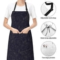 thumbnail image 6 of Picia Beautiful Roses Waterproof Apron for Unisex Adult - Adjustable Bib Apron with Pockets, Ideal for Cooking, Gardening, Painting, and Household Chores, 6 of 9
