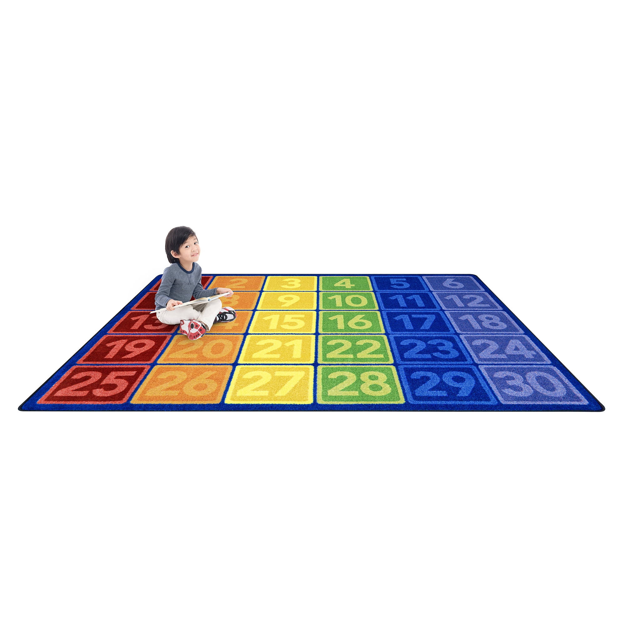 Joy Carpets I Can Count 5'4" x 7'8" Indoor Area Rug in Color Multi