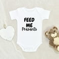 thumbnail image 2 of Newbabywishes - Funny Feed us Peasants Clothes for Boys and Girls - Newborn Baby Clothes, 2 of 4