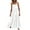 White, variant on IROINNID Women's Empire Dress Summer Casual Loose Dress Strap Beach Long Solid Color Drop Waist Dress