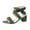 Green, variant on Women's Chunky Sandals Platform Block Bow Heels with Adjustable Buckle Stylish Comfortable Shoes for Daily Wear Party Events Black Size 8