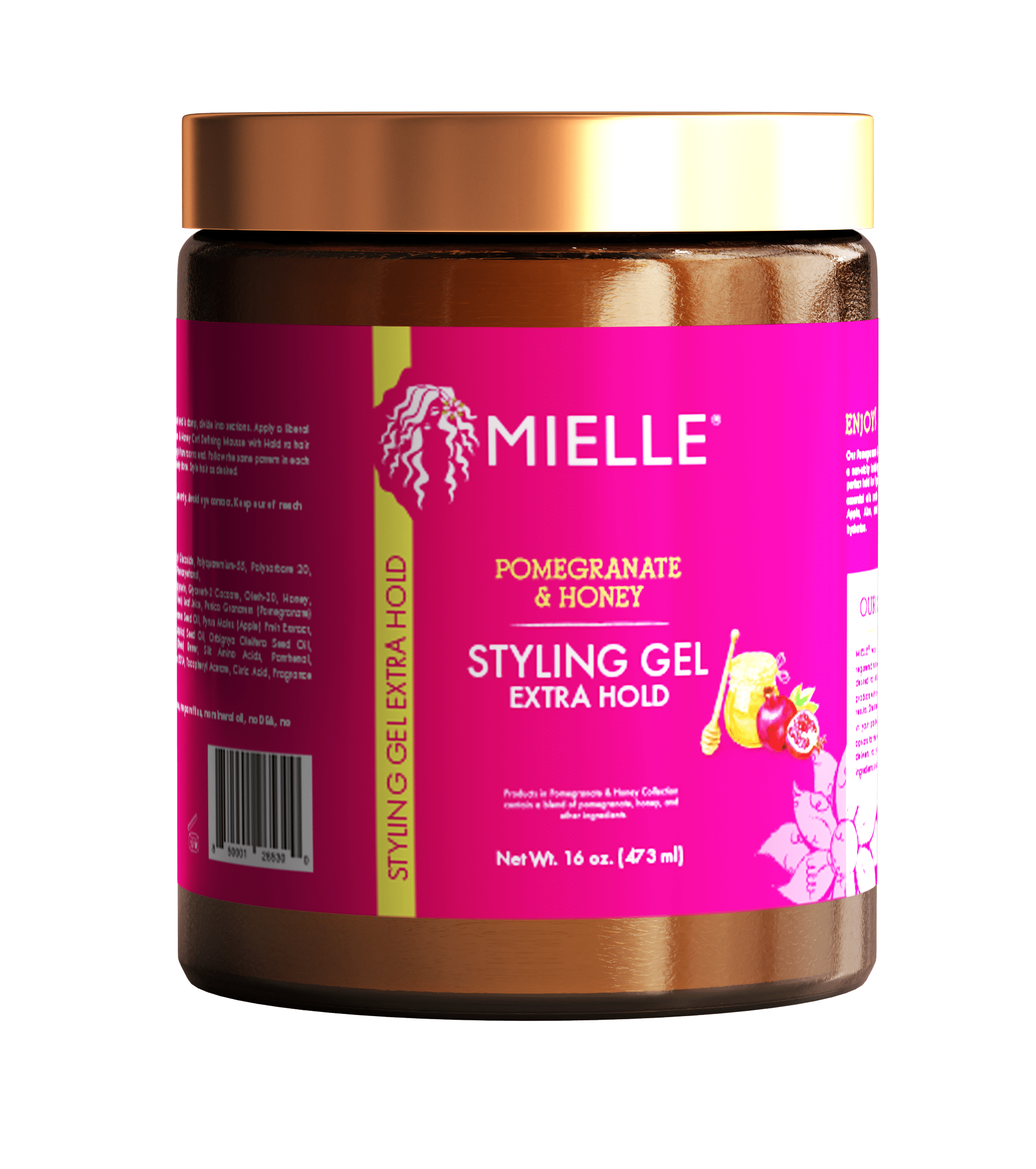 Mielle Organics Pomegranate & Honey Max Hold Gel Styler 16 oz