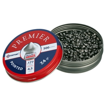 Crosman Pointed Pellets for Pellet Air Guns, 0.177 Cal., 500ct