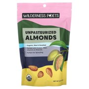 Wilderness Poets, Organic Unpasteurized Almonds, Unsalted, 8 oz